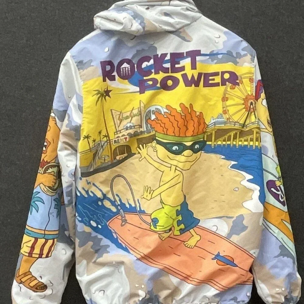Men's Members Only x Nic Power (Hooded) Windbreaker - Size M - 90's Nostalgia